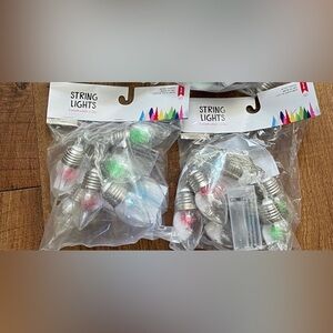 NWT sets of target snow  Christmas tree LED lights pink red green blue